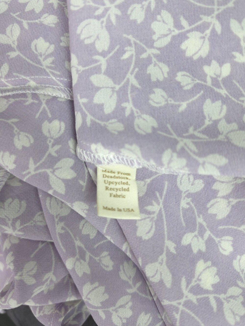 Christy Dawn Lilac Floral Vneck Maxi Dress with White Vine Print - Picture 4 of 8